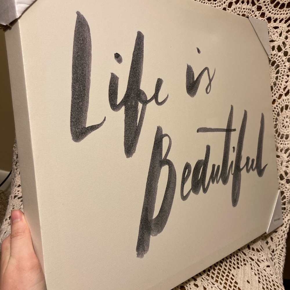 Life is Beautiful - Target Canvas Wall Art Gallery Decor - Picture 3 of 17